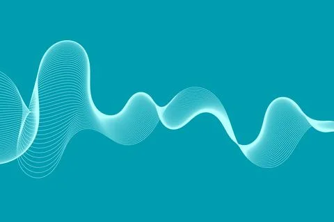Abstract wave element for design. Digital frequency track equalizer Stock Illustration