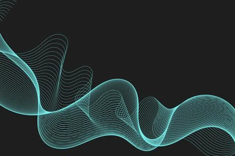 Abstract wave element for design. Digital frequency track equalizer Stock Illustration