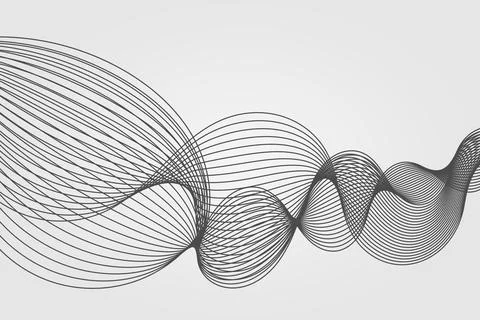 Abstract wave element for design. Digital frequency track equalizer Stock Illustration