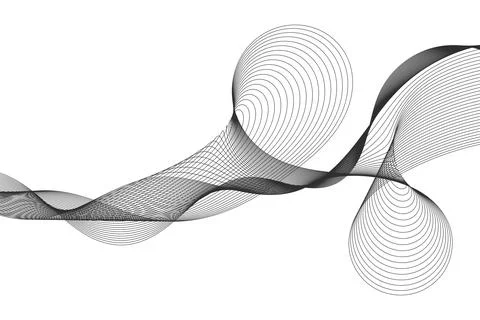 Abstract wave element for design. Digital frequency track equalizer Stock Illustration