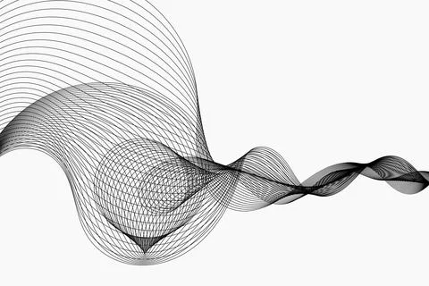 Abstract wave element for design. Digital frequency track equalizer Stock Illustration