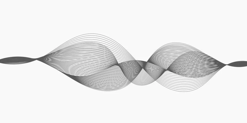 Abstract wave element for design. Digital frequency track equalizer Stock Illustration