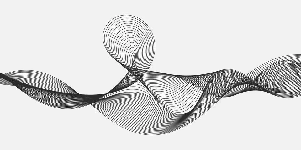 Abstract wave element for design. Digital frequency track equalizer Stock Illustration