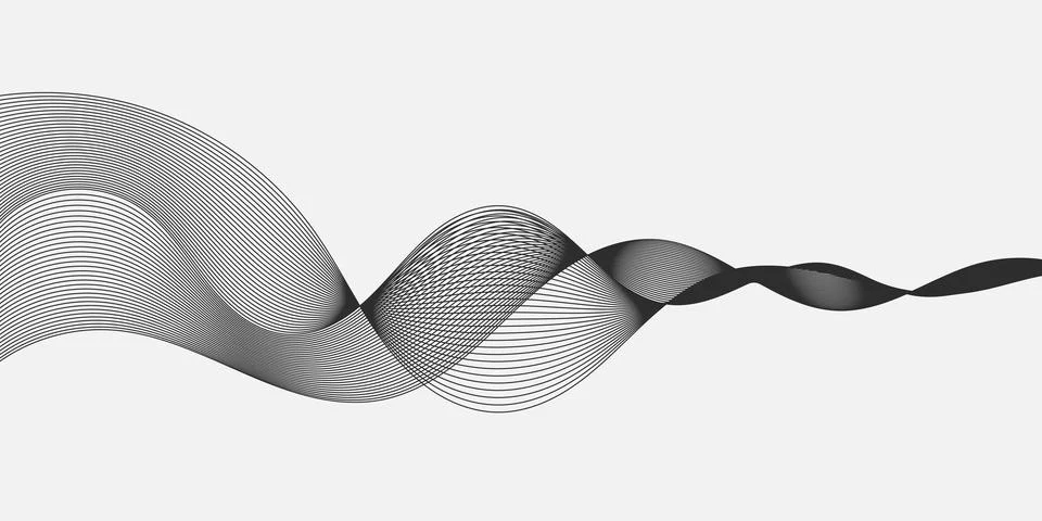 Abstract wave element for design. Digital frequency track equalizer Stock Illustration