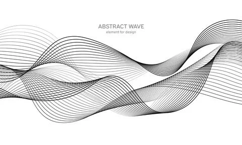 Abstract wave element for design. Digital frequency track equalizer. Stylized Stock Illustration