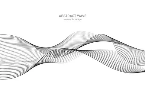 Abstract wave element for design. Digital frequency track equalizer. Stylized Stock Illustration