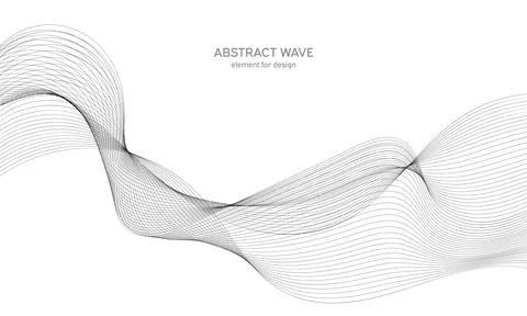 Abstract wave element for design. Digital frequency track equalizer. Stylized Stock Illustration