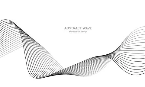 Abstract wave element for design. Digital frequency track equalizer. Stylized Stock Illustration