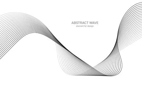 Abstract wave element for design. Digital frequency track equalizer. Stylized Stock Illustration