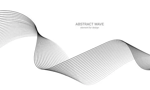 Abstract wave element for design. Digital frequency track equalizer. Stylized Illustrazione stock