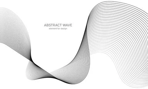 Abstract wave element for design. Digital frequency track equalizer. Stylized Stock Illustration