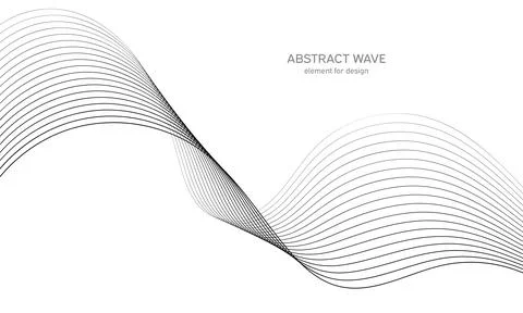 Abstract wave element for design. Digital frequency track equalizer. Stylized Stock Illustration