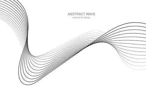Abstract wave element for design. Digital frequency track equalizer. Stylized Stock Illustration