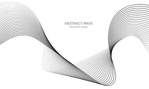 Abstract wave element for design. Digital frequency track equalizer. Stylized Stock Illustration