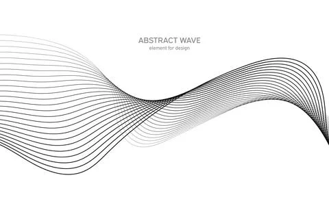 Abstract wave element for design. Digital frequency track equalizer. Stylized Stock Illustration