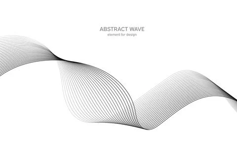 Abstract wave element for design. Digital frequency track equalizer. Stylized Stock Illustration