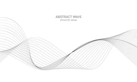 Abstract wave element for design. Digital frequency track equalizer. Stylized Stock Illustration