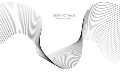 Abstract wave element for design. Digital frequency track equalizer. Stylized Stock Illustration