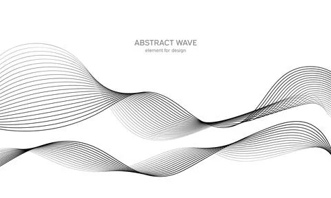Abstract wave element for design. Digital frequency track equalizer. Stylized Stock Illustration