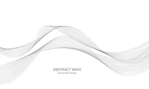 Abstract wave element for design. Digital frequency track equalizer. Stylized Illustrazione stock