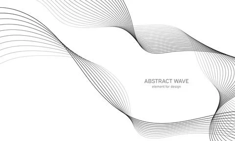 Abstract wave element for design. Digital frequency track equalizer. Stylized Stock Illustration