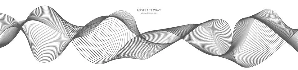 Abstract wave element for design. Digital frequency track equalizer. Stylized Stock Illustration