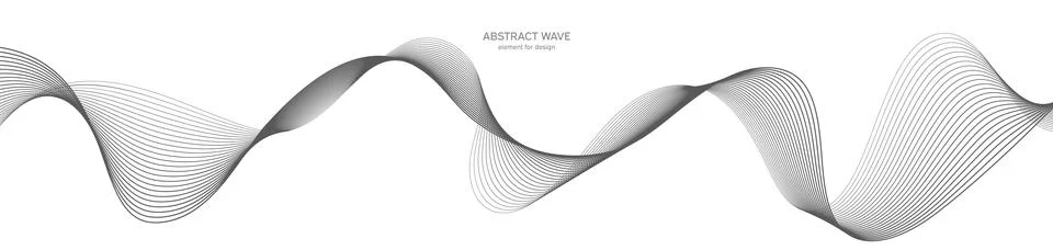 Abstract wave element for design. Digital frequency track equalizer. Stylized Illustrazione stock