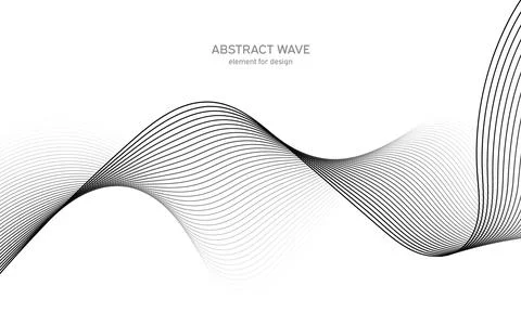 Abstract wave element for design. Digital frequency track equalizer. Stylized Illustrazione stock