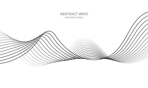 Abstract wave element for design. Digital frequency track equalizer. Stylized Stock Illustration
