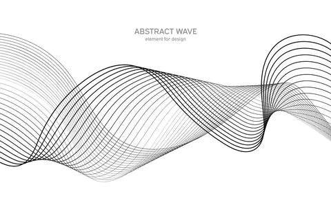 Abstract wave element for design. Digital frequency track equalizer. Stylized Stock Illustration