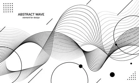Abstract wave element for design. Digital frequency track equalizer. Stylized Illustration