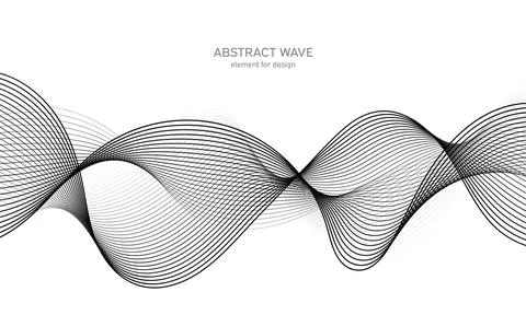 Abstract wave element for design. Digital frequency track equalizer. Stylized Stock Illustration