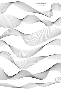 Abstract wave element for design. Digital frequency track equalizer. Stylized Stock Illustration