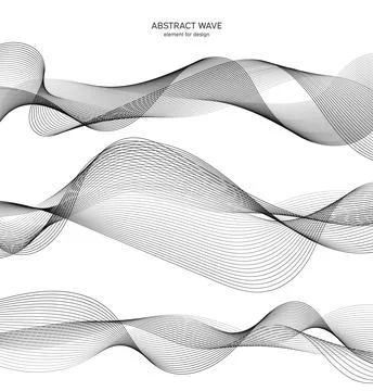 Abstract wave element for design. Digital frequency track equalizer. Stylized Stock Illustration