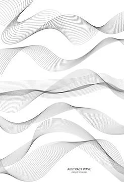 Abstract wave element for design. Digital frequency track equalizer. Stylized Stock Illustration