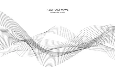Abstract wave element for design. Digital frequency track equalizer. Stylized Stock Illustration