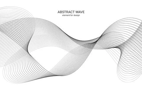 Abstract wave element for design. Digital frequency track equalizer. Stylized Stock Illustration