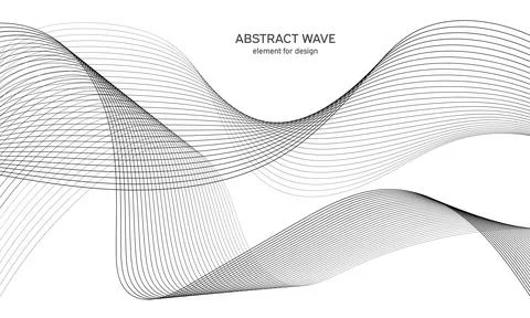 Abstract wave element for design. Digital frequency track equalizer. Stylized Stock Illustration