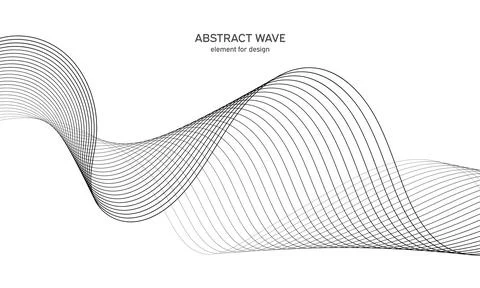Abstract wave element for design. Digital frequency track equalizer. Stylized Illustrazione stock
