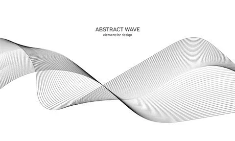 Abstract wave element for design. Digital frequency track equalizer. Stylized Stock Illustration