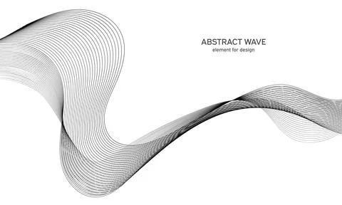 Abstract wave element for design. Digital frequency track equalizer. Stylized Stock Illustration