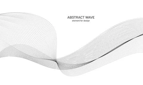 Abstract wave element for design. Digital frequency track equalizer. Stylized Stock Illustration