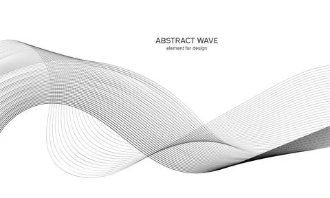 Abstract wave element for design. Digital frequency track equalizer. Stylized Stock Illustration