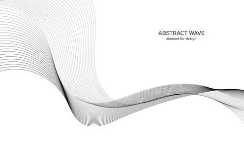 Abstract wave element for design. Digital frequency track equalizer. Stylized Stock Illustration