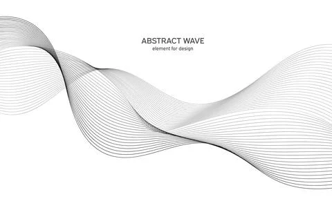 Abstract wave element for design. Digital frequency track equalizer. Stylized Stock Illustration