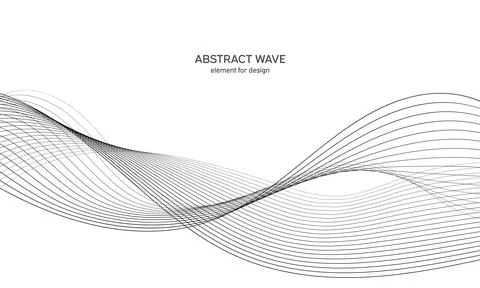 Abstract wave element for design. Digital frequency track equalizer. Stylized Stock Illustration