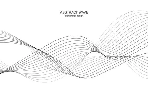 Abstract wave element for design. Digital frequency track equalizer. Stylized Stock Illustration