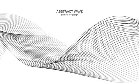 Abstract wave element for design. Digital frequency track equalizer. Stylized Stock Illustration