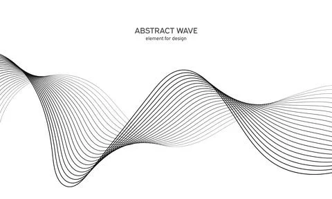 Abstract wave element for design. Digital frequency track equalizer. Stylized Illustrazione stock