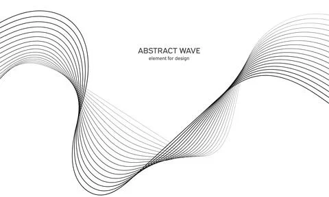 Abstract wave element for design. Digital frequency track equalizer. Stylized Stock Illustration